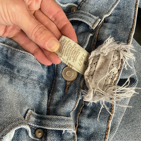 Altrar'd State Womens Light Wash High‎ Waist Distressed Straight Leg Denim Jeans - Picture 7 of 7